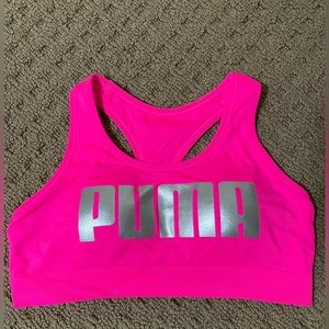 Pink PUMA Sports Bra